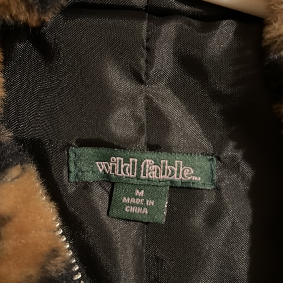 Wild Fable leopard teddy jacket with hood 🐻hardly worn, beautiful condition. - Picture 4 of 4